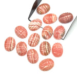Load image into Gallery viewer, Natural Rhodochrosite Scarab Shape Beads, Beetle Face Gemstone Carving For Jewelry, Rhodochrosite Charm Beads, Animal Carving Beads 13X18 MM