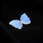 Load image into Gallery viewer, Natural Flashy Rainbow Moonstone Hand Carved Butterfly Wings Shape Stone, Loose Butterfly Wings for Jewelry Making, 13X19 MM