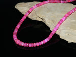 Load image into Gallery viewer, Flashy Pink Lavendar Ethiopian Opal Beads Necklace, Ethiopian Opal Faceted Rondelle Bead Necklace, 4 MM Welo Opal Rondelle, Bridesmaid Gifts