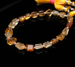 Load image into Gallery viewer, Citrine Tumble Shape Beads, Natural AAA Citrine Nuggets Shape Faceted Beads, Fancy Jewelry Making Beads, 6X8 - 7X9 MM, 8" Strand