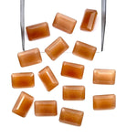 Load image into Gallery viewer, Natural Peach Moonstone Octagon Shape Gemstone, 10X14 MM Peach Moonstone Faceted Cushions, Fancy Cut Gemstone Beads, Jewelry Making Gemstone