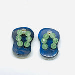 Load image into Gallery viewer, 1 Pair, 100% Natural Labradorite  Slipper Shape Gemstone, Carved Gemstone, Loose Gemstone, Slipper Shape Gemstone, 18X11 mm