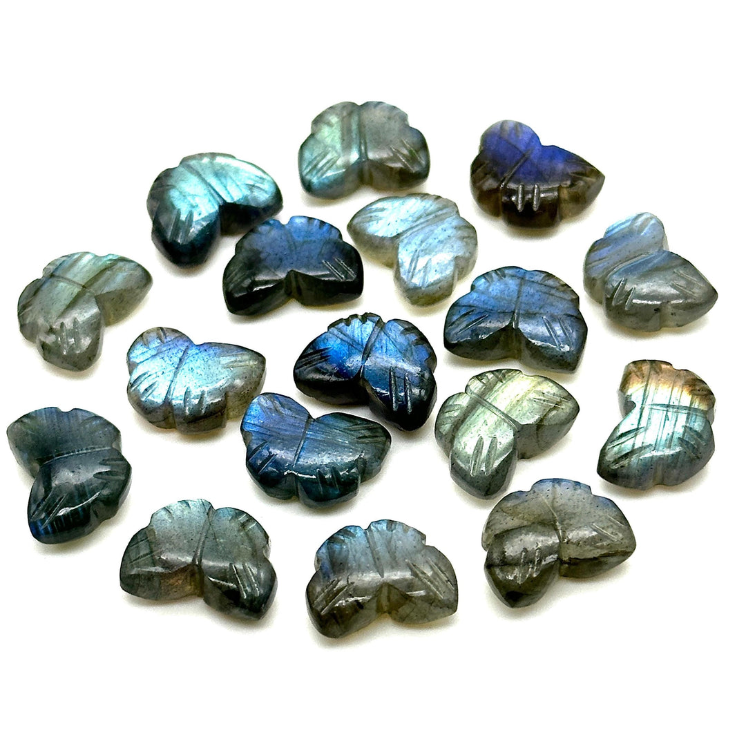 AAA Flashy Labradorite Butterfly Shape Beads, Blue Labradorite Carved Butterfly Briolette, Labradorite Gemstone, 13 MM Loose Wholesale Beads