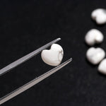 Load image into Gallery viewer, White Howlite Heart Shape Beads, AAA Howlite Heart Shape Smooth Gemstone Beads, Loose Wholesale Heart Charm Beads, 10 MM