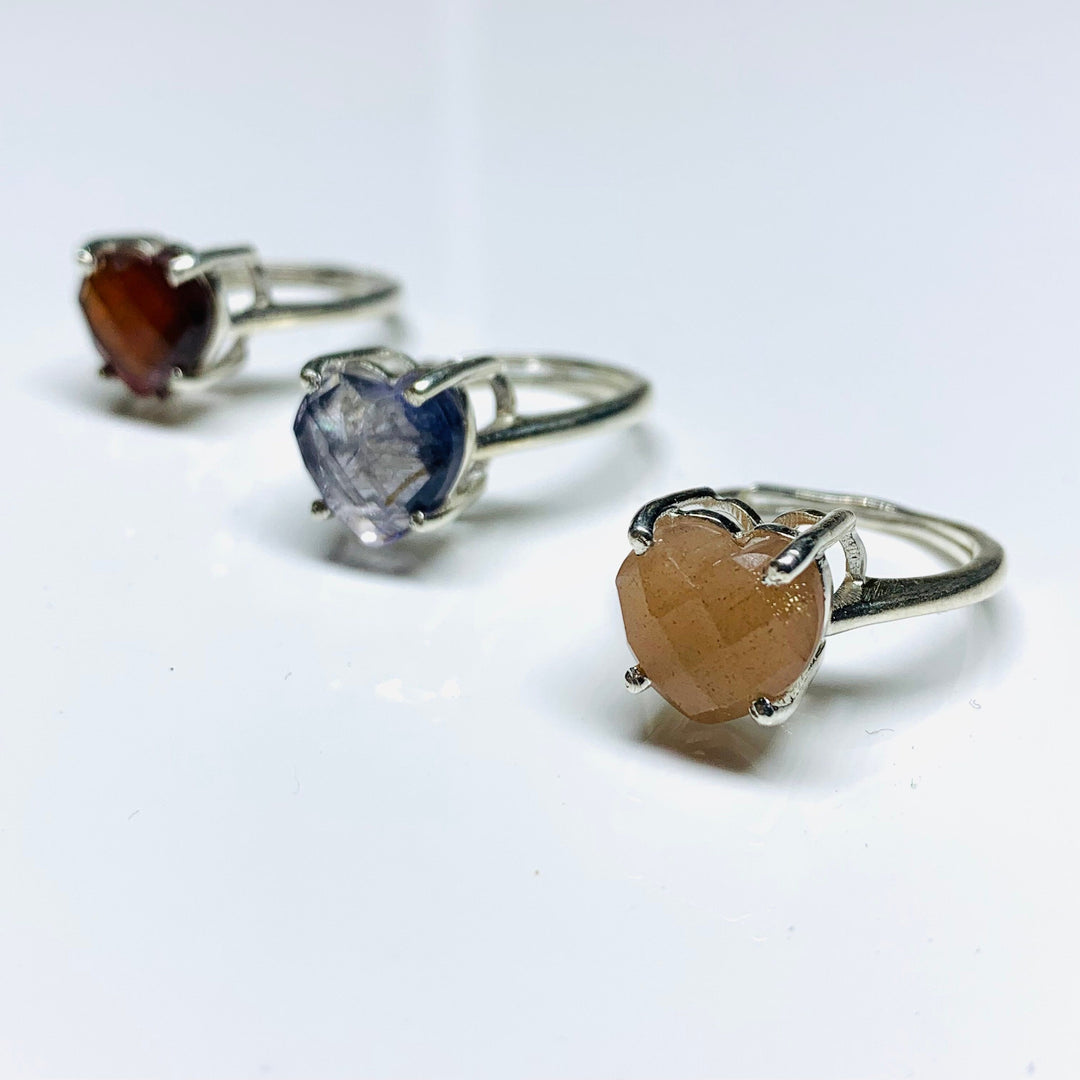 925 Silver, AAA Quality 100% Natural Gemstone Adjustable Rings, Star Shape Gemstone, Star Shape Carving, Gemstone For Jewellery, 10 mm