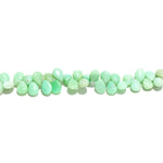 Load image into Gallery viewer, Natural Chrysoprase Pear Shape Beads, Green Chrysoprase Pear Shape Briolette's for Jewelry Making, 7 Inch Strand, 7-8 MM approx
