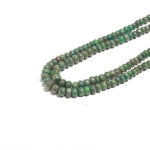 Load image into Gallery viewer, Beryl Emerald Rondelle Beads, AAA Beryl Emerald Smooth Beads for Jewelry Making, Dyed Emerald Beads, Plain Beads, 3-4 MM