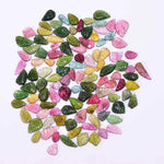 Load image into Gallery viewer, 10 pcs Gorgeous Natural Multi Tourmaline leaf Carved Loose Gemstone, leaf carving For Jewelry 8X6 7x10mm
