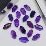 Load image into Gallery viewer, Natural Amethyst Faceted Pencil Shape Gemstone, AAA Amethyst Loose Gemstone Beads, Double Point Pencil Shape Charm Beads, 10 MM