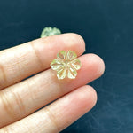Load image into Gallery viewer, Natural Lemon Quartz Flower Shape Gemstone, AAA Natural Lemon Quartz Flower Carving Stone, Hand Carved Mini Flower Charm for Jewelry, 12 MM