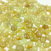 2 pcs AAA+ Quality Yellow Sapphire freeform Rosecut, faceted rosecut, gemstone for jewellery, jewellery making rosecut 8X6 12X10 mm