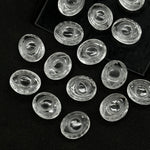 Load image into Gallery viewer, Natural Crystal Quartz Evil Eye Beads, Hand Carved Gemstone Beads, Loose Oval Eye Beads, Evil Eye Charm Beads, Loose Carving Beads 10X12 MM