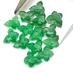 Load image into Gallery viewer, 2,3,4,5 pcs Green Strawberry Butterfly Shape Carving, Handmade Carved Butterfly Gemstone, Animal Beads For Jewelry, Fancy Beads 14x10 MM