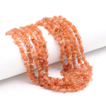 Load image into Gallery viewer, Genuine Red Sunstone Uncut Beads Strand, Red Sunstone Chips Beads for Jewelry Making, 16" Inch Gemstone Uncut Chip Beads, Freeform Uncuts