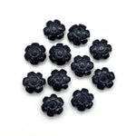 Load image into Gallery viewer, AAA Black Sunstone Flower Shape Beads, Sunstone Flower Shape Carving, Jewelry Making Loose Gemstone Charms, 12 MM, Carved Crystals
