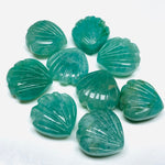 Load image into Gallery viewer, AAA+ Quality Amazonite Shell Shape Beads, 12 MM Carved Shell Shape Gemstone, Sea Shell Charms For Jewelry Making, For DIY Craft