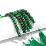 Load image into Gallery viewer, AAA Green Copper Turquoise Smooth Beads, Mohave Copper Turquoise Smooth Rondelle Beads, 9-10 MM Loose Gemstone Beads for Jewelry Making