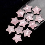 Load image into Gallery viewer, AAAA Rose Quartz Star Shape Briolettes, Natural Rose Quartz Star Gemstone for Jewelry Making, Faceted Pink Quartz Star Charms, 15 MM
