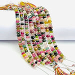 Load image into Gallery viewer, Faceted Watermelon Tourmaline Rondelle Beads: 5-6mm, 4 Inch Strand