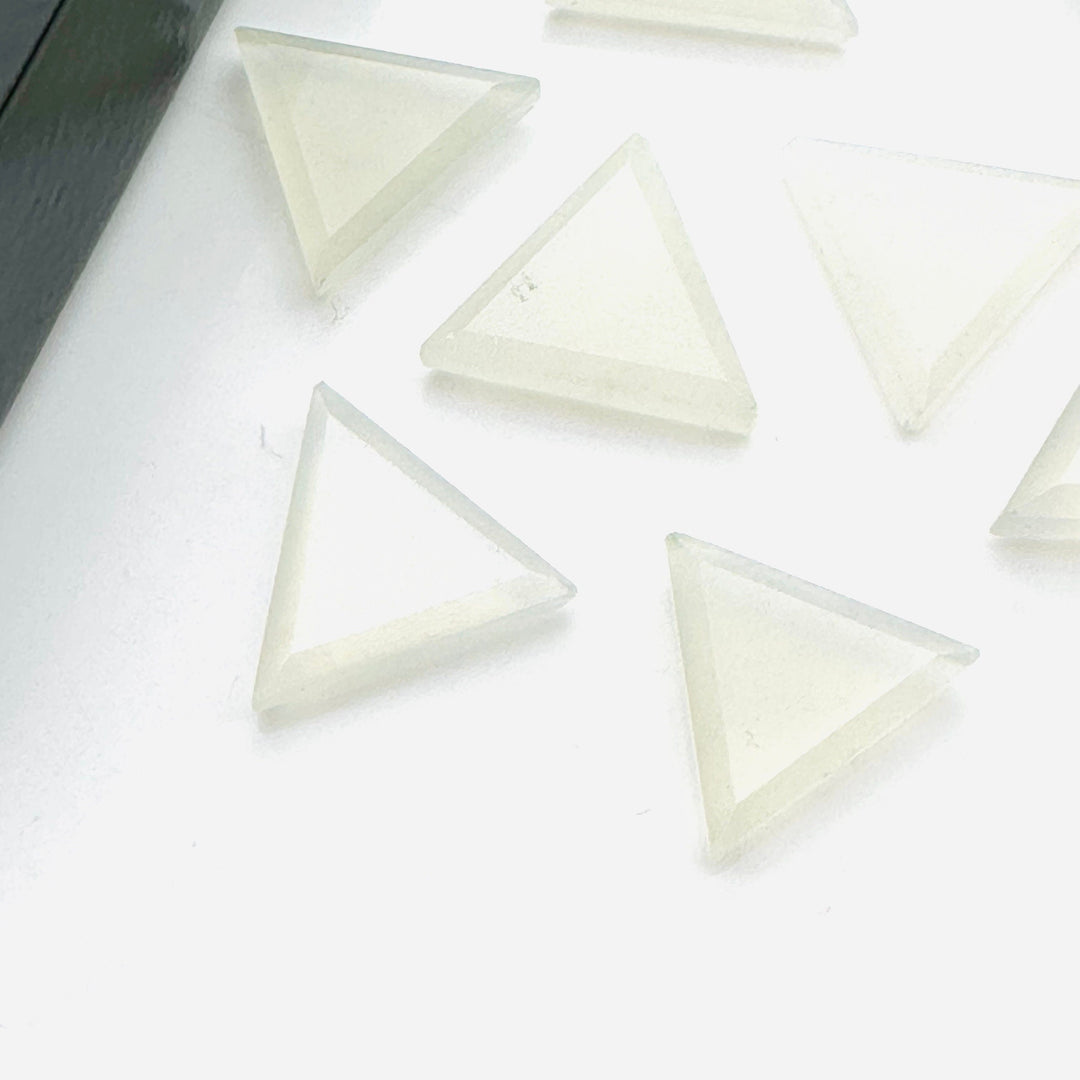 AAA Quality 100% Natural Grey moonstone Triangle Shape Loose Gemstone, Triangle Shape Loose Gemstone, Gemstone For Jewlery,12mm