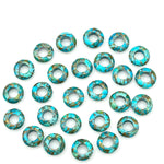 Load image into Gallery viewer, Amazing Copper Turquoise Donut Shape Gemstones, Turquoise Donut Carving, Healing Gemstone Beads, 12 mm Blue Turquoise Donut Smooth Beads