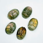 Load image into Gallery viewer, 2,3,4,5,6 pcs Natural Labradorite Scarab Face Carved Gemstone, Fancy Shape Scarab Carving, Hand Carved loose Gemstone for Jewelry 16X12