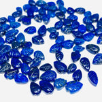 Load image into Gallery viewer, 2,3,4,5, Pcs Natural Lapis Lazuli Leaf Shape Carving , pear leave shape Carved brioletts Gemstone For Jewellery making beads 8-10 mm