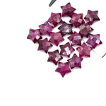 Load image into Gallery viewer, Red Ruby Hand Carved Star Shape Beads, AAA Red Ruby Faceted Star Briolettes, Loose Star Charm Beads, Colored Ruby Dyed Red Beads, 10 MM