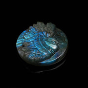 AAA Labradorite American Chief Baby Carving, Labradorite Flashy Carved Gemstone, Reiki Healing, Crystal Gifts, 40 MM, Home Decor