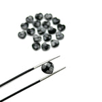 Load image into Gallery viewer, Snowflake Obsidian Heart Shape Briolette's, Faceted Heart Shape Beads, Jewelry and Craft Wholesale Beads 8 MM, Hand Carved Gemstones
