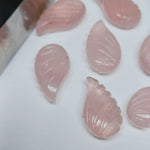 Load image into Gallery viewer, 2,3,4,5,6 100% Natural Rose quartz fancy Shape Carving, Hand carved Fancy shape Gemstone, carved Gemstone jewelry Making,18X10 mm