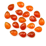 Load image into Gallery viewer, Amazing Carnelian Faceted Pear Shape Beads, AAA+ Quality Teardrop Bead, 9X12 MM Briolette's Beads, Matched Pairs, Jewelry Making Beads