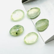 2,3,4,5pcs A-one Quality  prehnite freeform Rosecut, faceted rosecut, gemstone for jewelry, jewelry making rosecut 10X14 mm