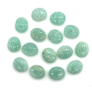 Natural Amazonite Scarab Shape Briolettes, AAA Amazonite Sracab Carving Beads, Beetle Shape Hand Carved Stones, 12 MM Insect & Scarab Charm