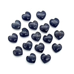 Load image into Gallery viewer, AAA Iolite Heart Beads: 10mm Smooth Gemstone Charms