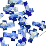 Load image into Gallery viewer, Lapis Lazuli Cross Shape Gemstone Beads, Faceted Cross Carving Beads, Healing Gemstone Beads, Holy Cross Loose Beads, Power Beads 15X10 MM