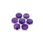 Load image into Gallery viewer, Natural Amethyst Flower Shape Beads, Purple Amethyst Flower Shape Carving, Jewelry Making Loose Gemstone Charms, 12 MM, Carved Crystals