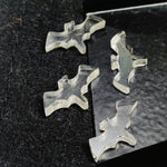 Load image into Gallery viewer, 2,3,4,5 Pcs Natural Crystal Quartz Hand Carved Bat Shape, Bat Shape Gemstone For Jewellery, Bat Shape Gemstone, 20X10 mm