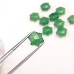 Load image into Gallery viewer, Green Strawberry Quartz Star Shape Briolette's, Star Shape Gemstone For Jewelry, Hand Carved Star Shape Charms, 10 MM