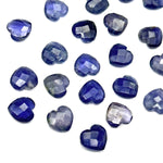 Load image into Gallery viewer, Natural Iolite Heart Shape Gemstone Beads, Faceted Heart Shape Briolette's Beads, 10 MM Iolite Beads Loose Gemstone Charms For Jewelry