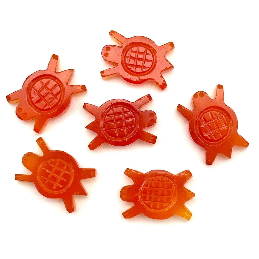 Natural Carnelian Handmade Turtle Carving, AAA Carnelian Turtle Shape Gemstone, 16 MM Loose Gemstones, Harmony in Stone, Healing Beads
