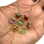 Load image into Gallery viewer, High Quality Multi Fluorite Star Shape Briolette's, Fluorite Smooth Hand Carved Star Shape Beads, Star Shape Loose Charm Jewelry Beads 10 MM