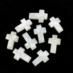 Load image into Gallery viewer, Natural White Moonstone Cross Shape Briolettes, AAA Moonstone Gemstone Beads, Holy Cross Charm for Jewelry, 15 MM Jesus Lord Spiritual Beads