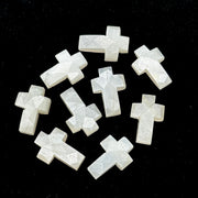 Natural White Moonstone Cross Shape Briolettes, AAA Moonstone Gemstone Beads, Holy Cross Charm for Jewelry, 15 MM Jesus Lord Spiritual Beads