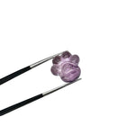 Load image into Gallery viewer, AAA+ Quality Natural Pink Amethyst Hand Carved Dog Paw, Gemstone Paw Carving, 13 MM Paw Charm, Dog Cute Purple Paws for Jewelry