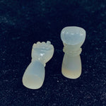 Load image into Gallery viewer, 1,2,3,4,5 Pcs Natural Grey Moonstone Hand Carved Hand Shape, Carved Hand Shape Gemstone For Jewellery, Hand Shape Gemstone, fatima