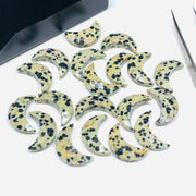2,3,4,5 Pcs Natural Jesper Moon Shape Briolettes,  Faceted Hand Carved Moon Loose gemstone, Moon Shape Gemstone, Carved Gemstone, 17 mm