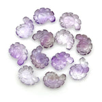 Load image into Gallery viewer, AAA+ Pink Amethyst Carved Shell Beads, Hand Carved Snail Shell Shape Gemstone, Seashell Charm, 16 MM Beach Shell Beads For Jewelry Making