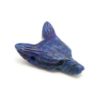 Load image into Gallery viewer, Natural Lapis Lazuli Fox Head, AAA Onyx Jewelry Making Gemstones Side Drill from Ear, Head Carved Beads, Reiki Healing Crystal, Home Decor