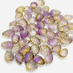 Load image into Gallery viewer, AAA Quality 100% Natural Ametrine Leaf Shape Briolettes Carving Gemstone, Leaf Shape Carved Gemstone, Gemstone For Jewellery 10-13 mm